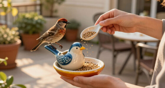 This Mini Birdfeeder Is Like A Cute Cafe For Birds
