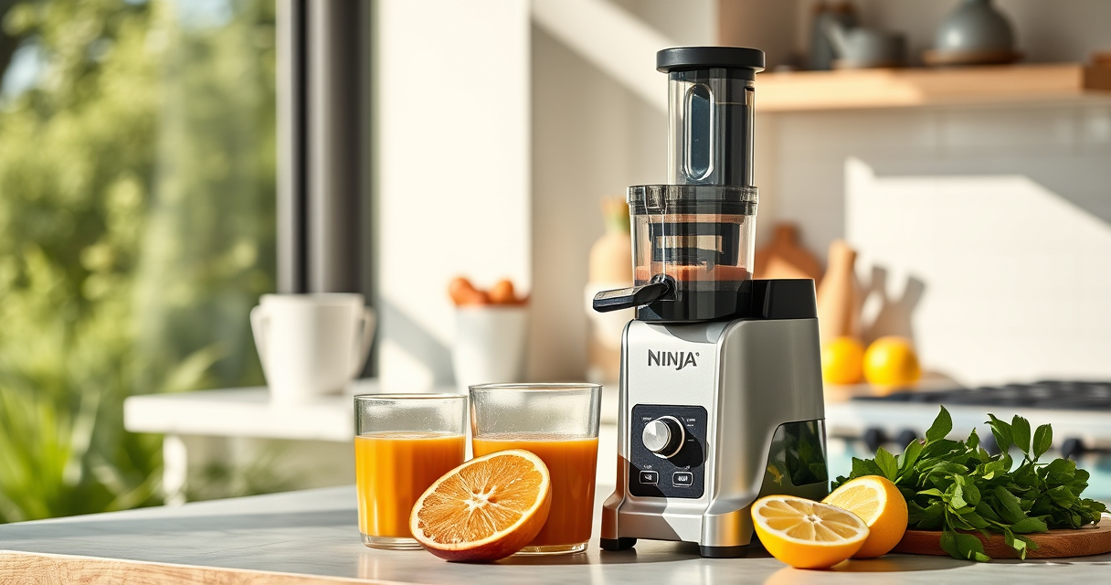 Enjoy Fresh Summer Juices with the Ninja NeverClog Cold Press Juicer
