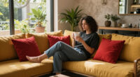 They Took A Risk On Mustard And Red — It Completely Changed This Living Room