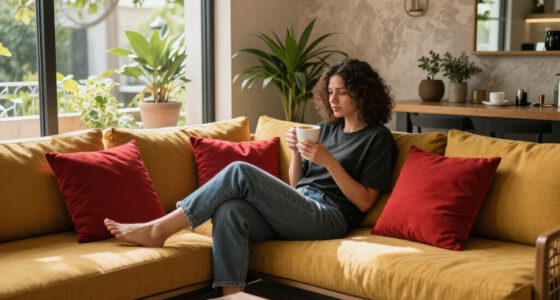 They Took A Risk On Mustard And Red — It Completely Changed This Living Room
