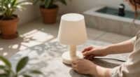 Walmart's New $25 Travertine-Look Lamp Looks Shockingly High-End