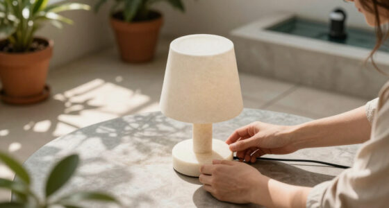 Walmart's New $25 Travertine-Look Lamp Looks Shockingly High-End