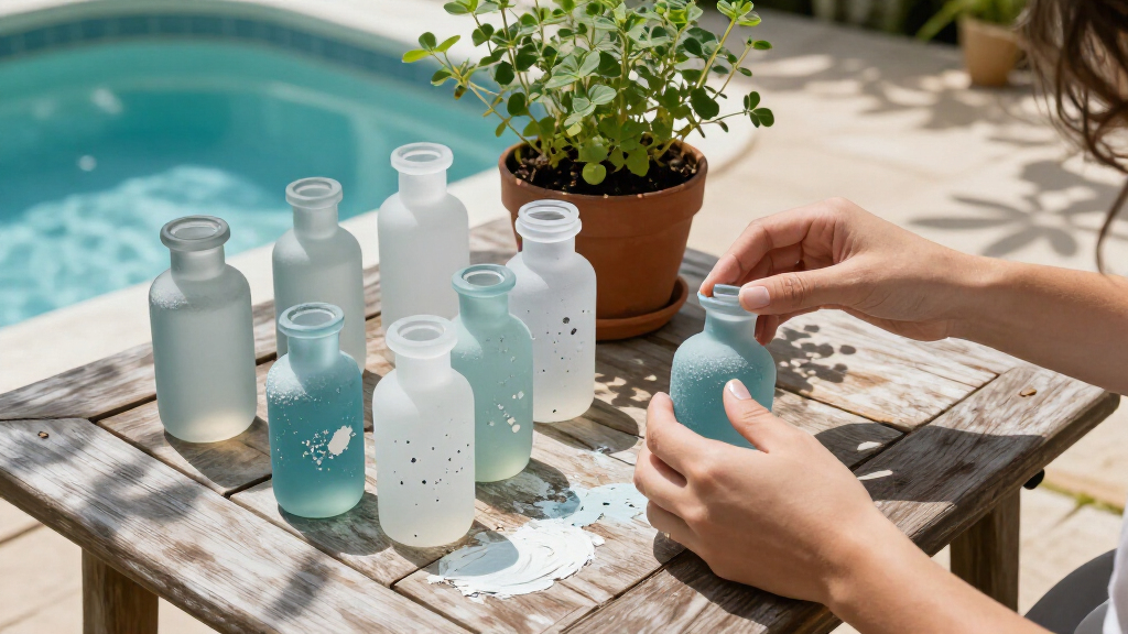Cover Old Prescription Bottles With Paint To Create Vintage-Inspired Decor Gems