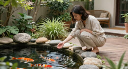 Jennifer Aniston’s Koi Pond Is The Dreamy Garden Luxury You Can Copy On A Small Scale – Fish Optional