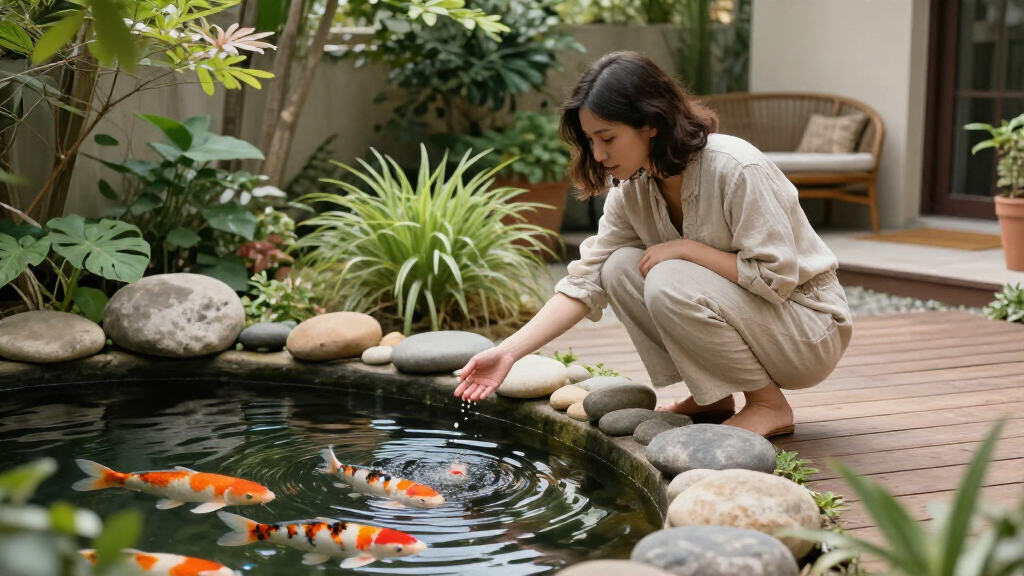 Jennifer Aniston’s Koi Pond Is The Dreamy Garden Luxury You Can Copy On A Small Scale – Fish Optional