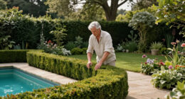 Richard E. Grant Uses Stunning Hedging To Zone His Magical Garden – It’s Ideal For Providing Year-round Colour