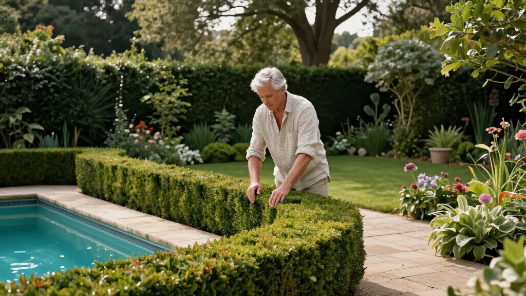 Richard E. Grant Uses Stunning Hedging To Zone His Magical Garden – It’s Ideal For Providing Year-round Colour