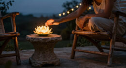 This Lotus Solar Light Is So Beautiful I'm Buying 5 Of Them To Transform My Patio Into A Serene And Snug Haven After Dark
